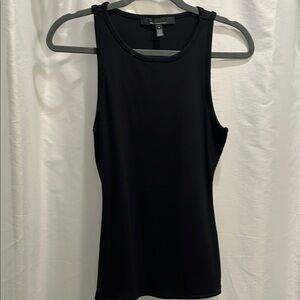 White House Black Market Fitted Black Tank Top